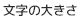 文字サイズ